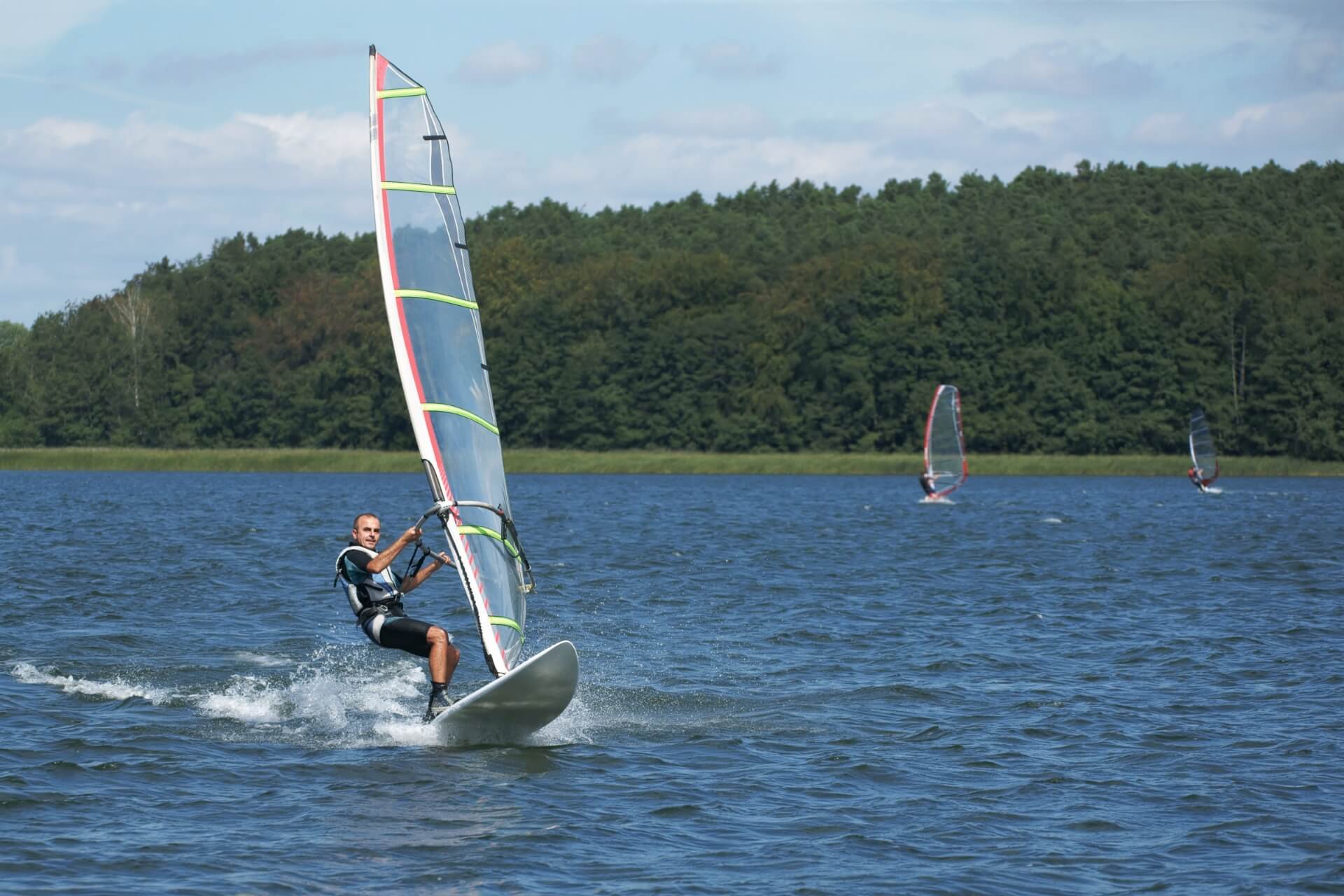 windsurf sul lago di como